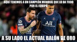 Enlace a Pero Messi regatea más...