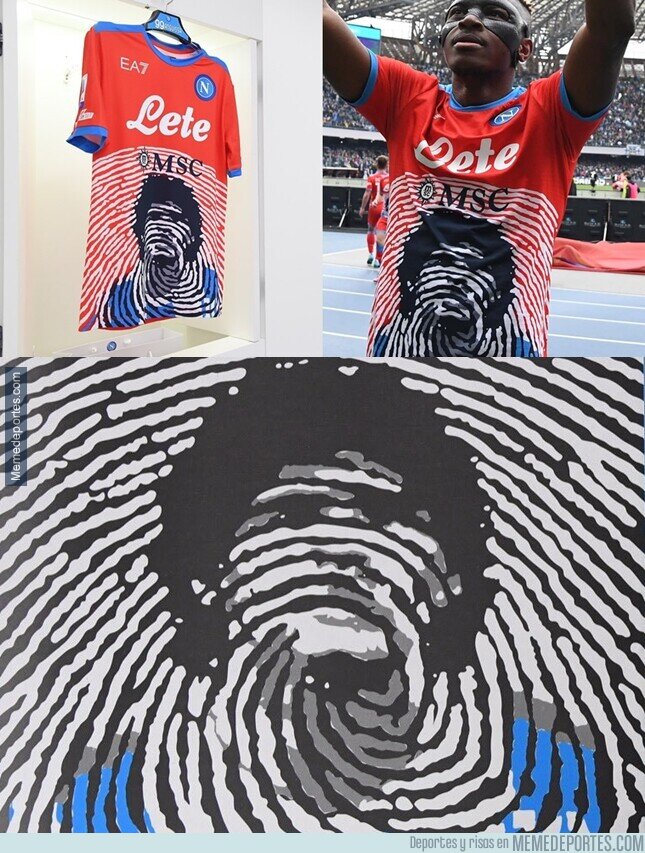 1157376 - La camiseta en homenaje a Maradona que diseñó el Napoli