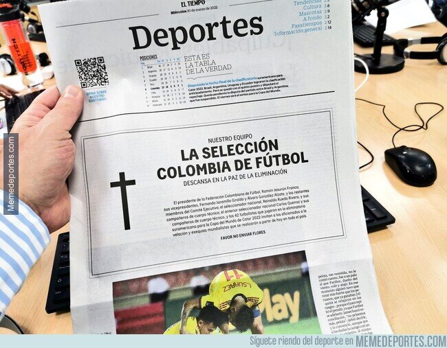 1158182 - La prensa colombiana sabe como tomárselo