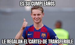 Enlace a El regalo del Barça a De Jong por su cumpleaños