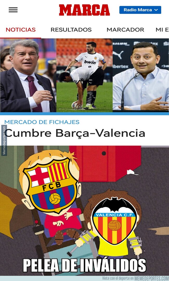 1161714 - Cumbre Barça Valencia, que penita.