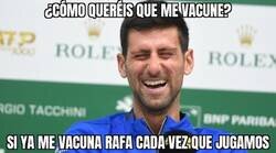 Enlace a Djokovic ya recibe su vacuna con regularidad
