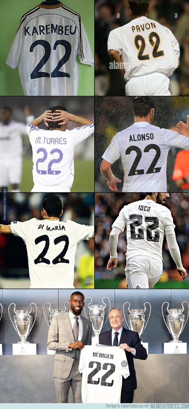 1164000 - Los últimos dorsales 22 del Real Madrid