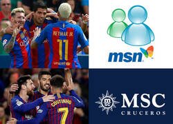 Enlace a Messi y Suárez forman una marca a la que se juntan con alguien