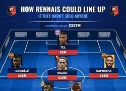 Enlace a El 11 que tendría el Rennes si no hubiera vendido a nadie
