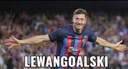Enlace a Primer gol de Lewandowski con el Barça