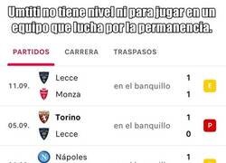 Enlace a Umtiti aún no ha debutado con el Lecce
