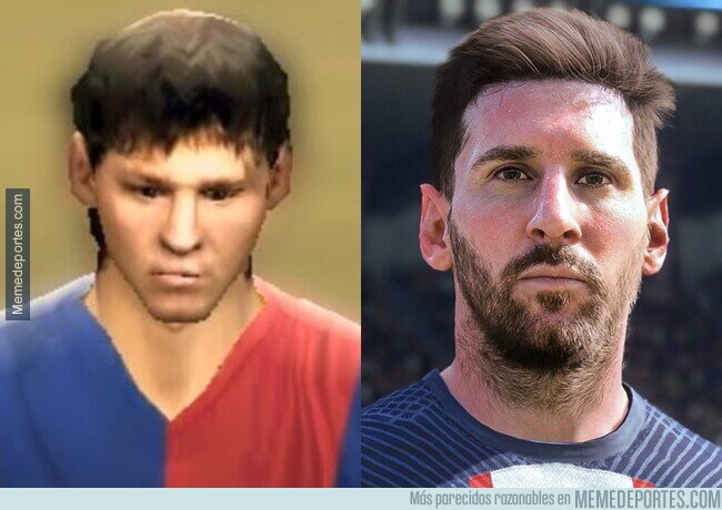 1170734 - El primer modelo de Messi en un FIFA vs el último