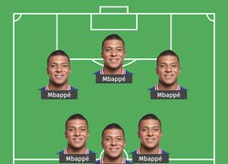Enlace a Mbappé acaba de revelar su 11 ideal preferido. Tremendo