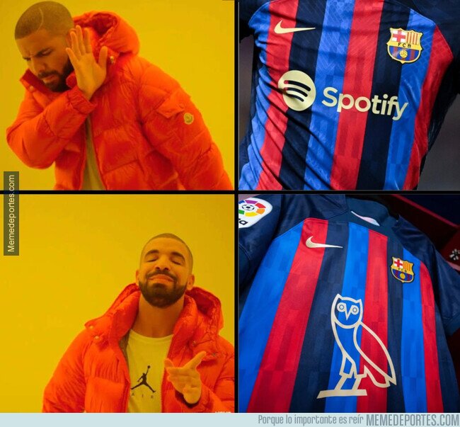 1171991 - Drake ve plasmado su logo en la camiseta del Barça