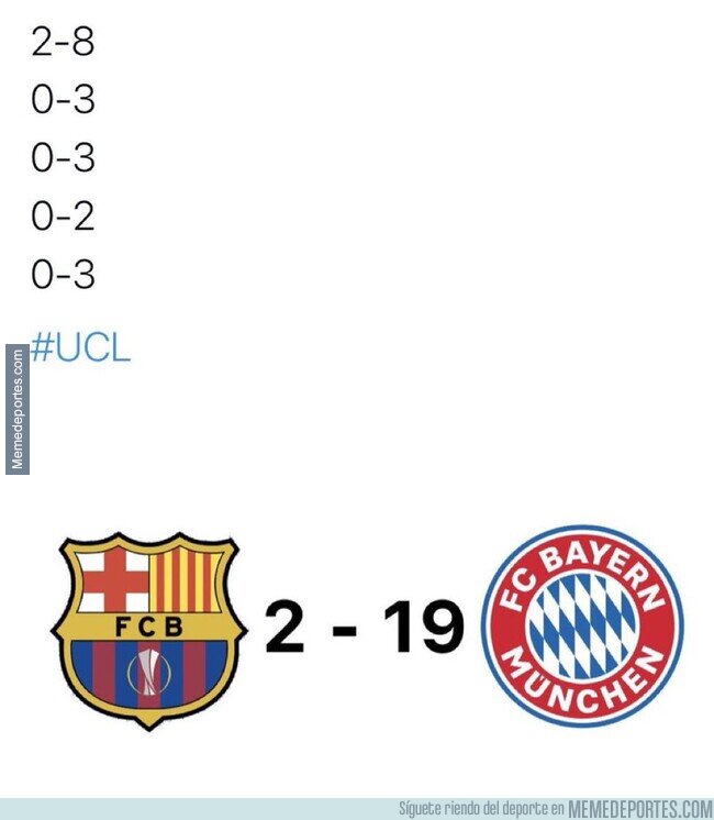 1173140 - El global de los últimos 5 partidos entre el Bayern y el Barça