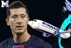 Enlace a El troleo de Ryanair a Lewandowski tras quedar eliminado de la Champions