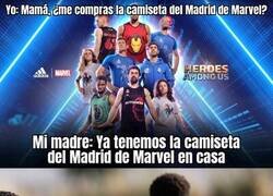 Enlace a La camiseta del Madrid de Marvel