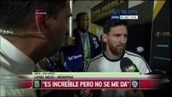 Enlace a Declaraciones de Messi tras el partido