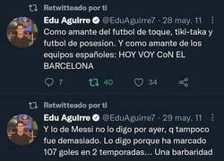 Enlace a Edu Aguirre es un Messilover de closet