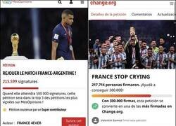 Enlace a Un Change.org para que Francia deje de llorar ha conseguido más firmas
