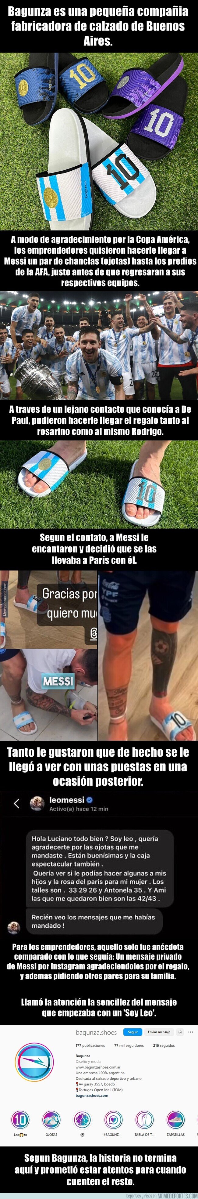 1177728 - Messi y su historia con una pequeña compañía de calzado argentina