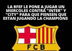 Enlace a La RFEF tiene compasión con el Barça