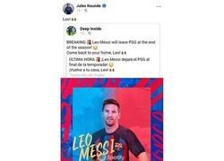 Enlace a Como Koundé convenza a Messi de jugar en el Barça, le toca un 15% del traspaso