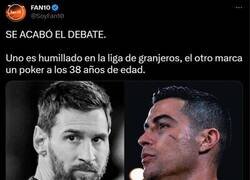 Enlace a Cristiano 'acabó el debate' por meter un póker en una liga con menos nivel que la tercera división española.