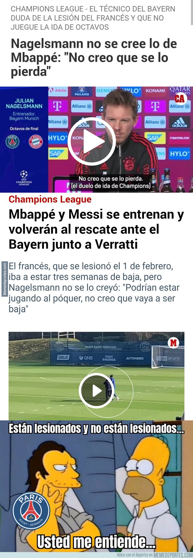 1181240 - ¿Mbappé y Messi no estaban lesionados?