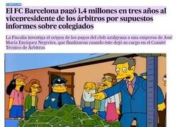 Enlace a El Barcelona pagándole a los árbitros