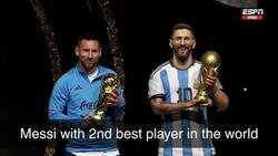 Enlace a Messi y el segundo mejor del mundo.