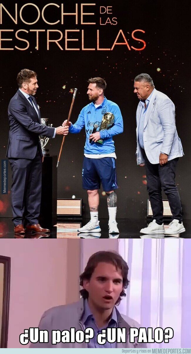 1184738 - Messi es premiado con un palo