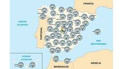 Enlace a El mapa de España durante el duelo de Champions
