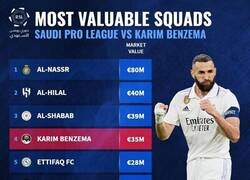 Enlace a Solo 3 equipos en Arabia tienen más valor de mercado que Karim Benzema