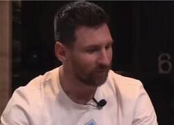 Enlace a Messi siendo esquivo a otro lenguaje que no sea Español