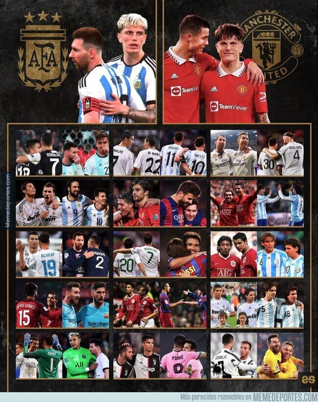 1190759 - Garnacho se une al club de los que compartieron equipo con Messi y Cristiano