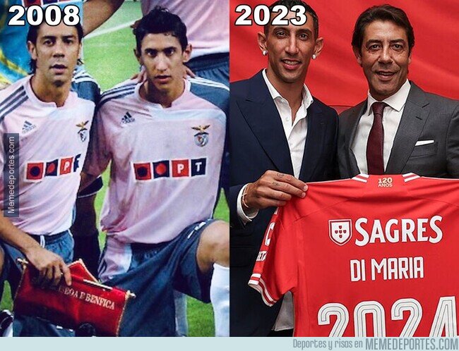 1191842 - Rui Costa recibió a Di María dos veces en Benfica. Como capitán y como presidente.