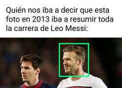 Enlace a La carrera de Messi en una foto
