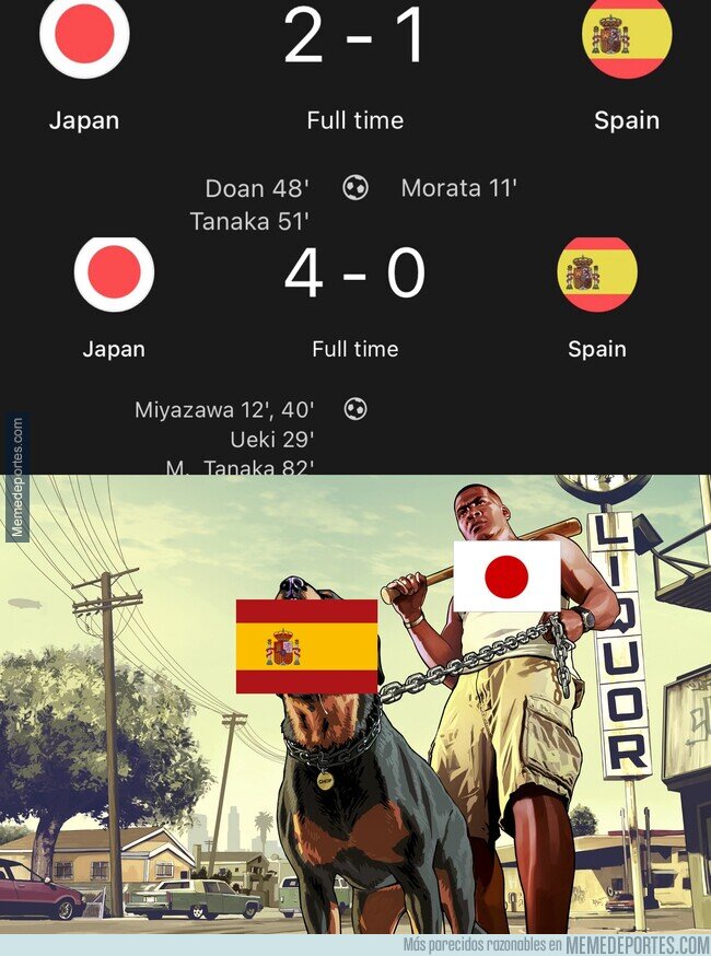 1193186 - Japón adiestrando a España en todas las categorías