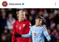 Enlace a ¿Qué hace el Barça subiendo una foto de Haaland a su Instagram?