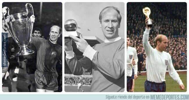1198112 - Bobby Charlton hizo parte de esa élite que ganó el trio más importante del fútbol