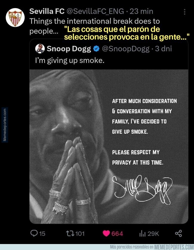 1199043 - Hasta Snoop Dogg dejó de fumar...