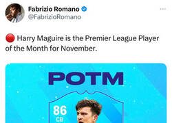 Enlace a ¿En qué momento Maguire se convirtió en el mejor jugador del mes en la Premier?