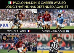 Enlace a Tremenda carrera de Maldini
