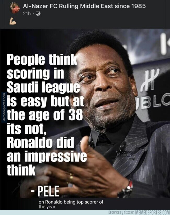 1201049 - Pelé vía ouija haciendo declaraciones para los fans de Cristiano