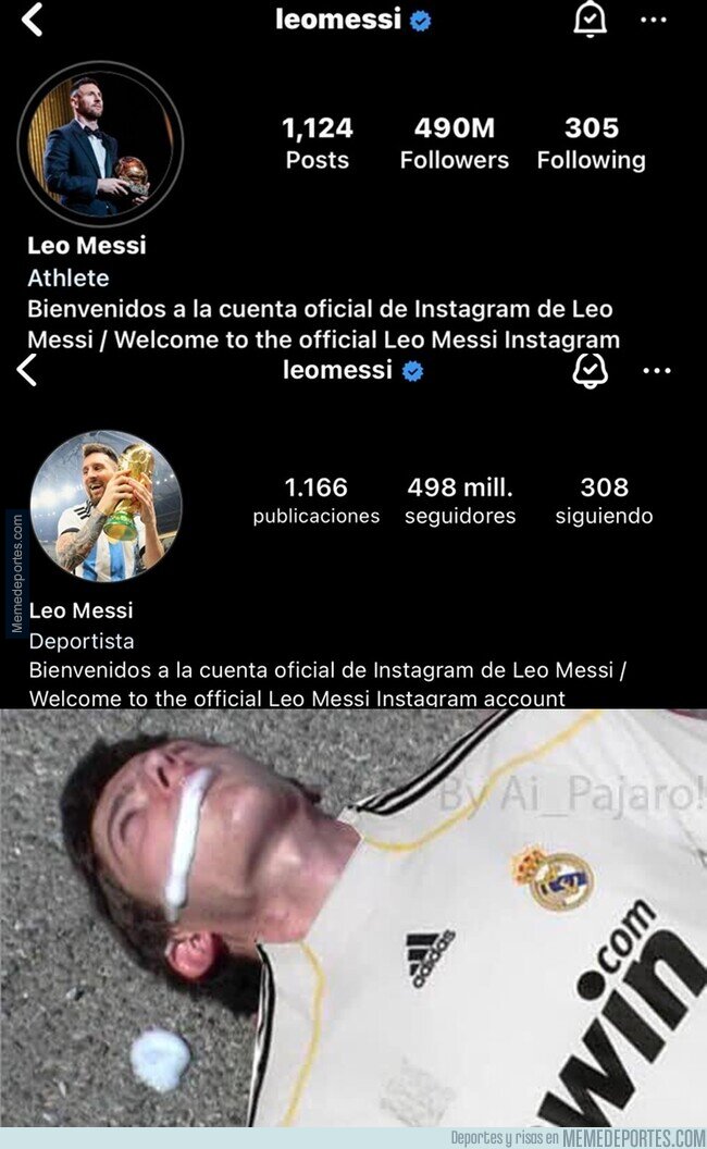 1201276 - Messi actualiza su foto de Instagram