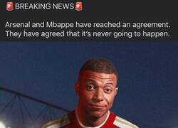 Enlace a El unico acuerdo con el Arsenal y Mbappe es que no va a suceder :_(
