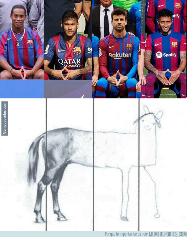 1202293 - Cómo se ha ido devaluando este gesto en las fotos del Barça