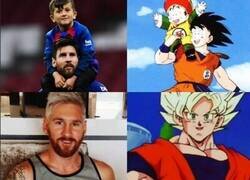 Enlace a Messi copió el arco de personaje de Toriyama.