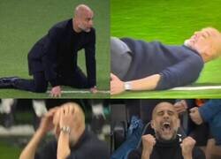 Enlace a Guardiola es un tipo que vive el fútbol con el volumen en 11