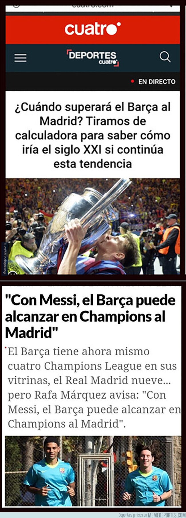1205591 - 2 de junio de 2024. El Madrid tiene el triple de Champions que el Barça