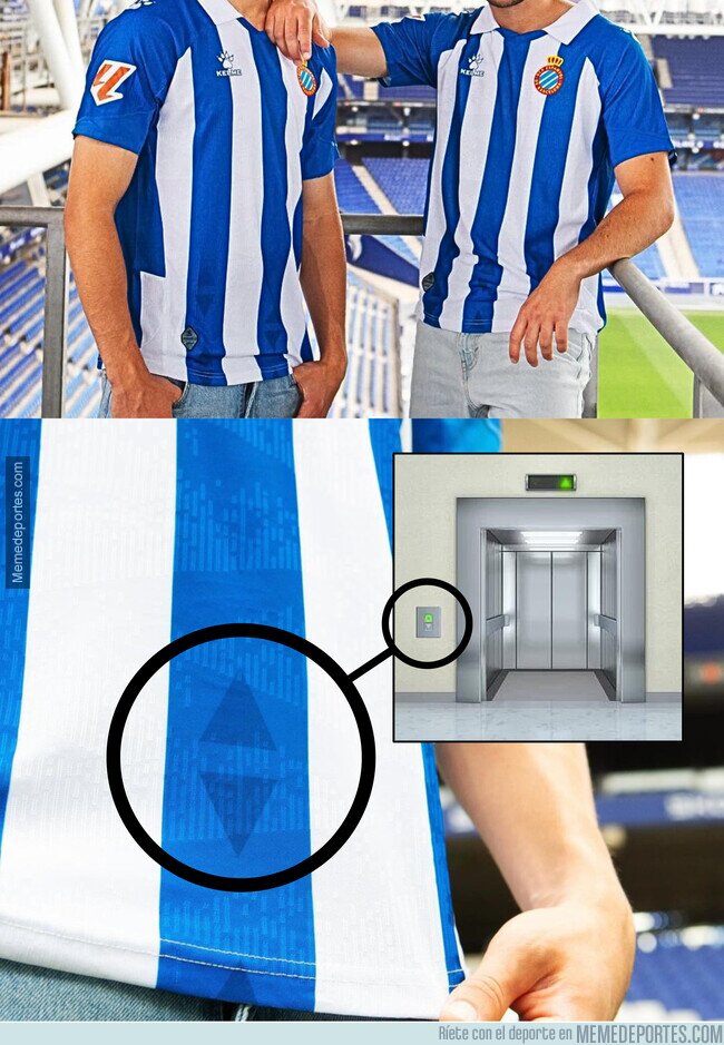 1206969 - ¿Cómo que el Espanyol ha puesto los botones de un ascensor en su nueva equipación?
