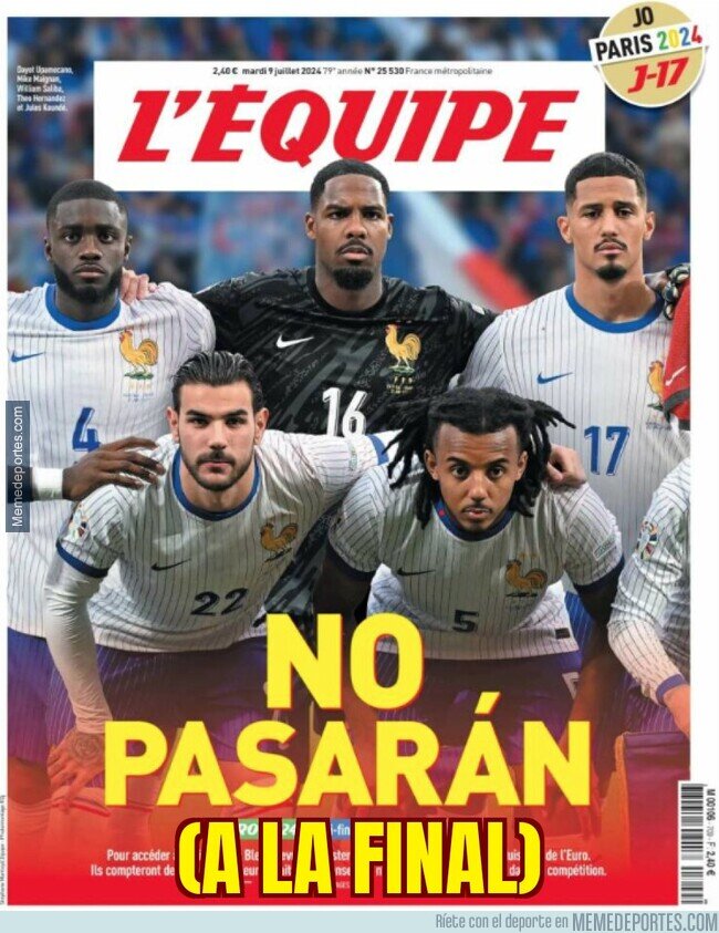 1207304 - La portada de L'Equipe tenía razón
