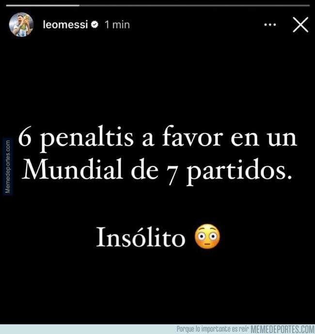 1207917 - Messi demuestra su indignación al más reciente escándalo de Argentina. Insólito.